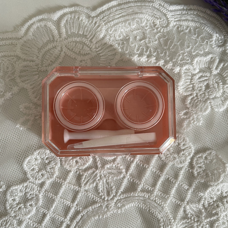 Mini Colored Contact Lens Case - Roseibase