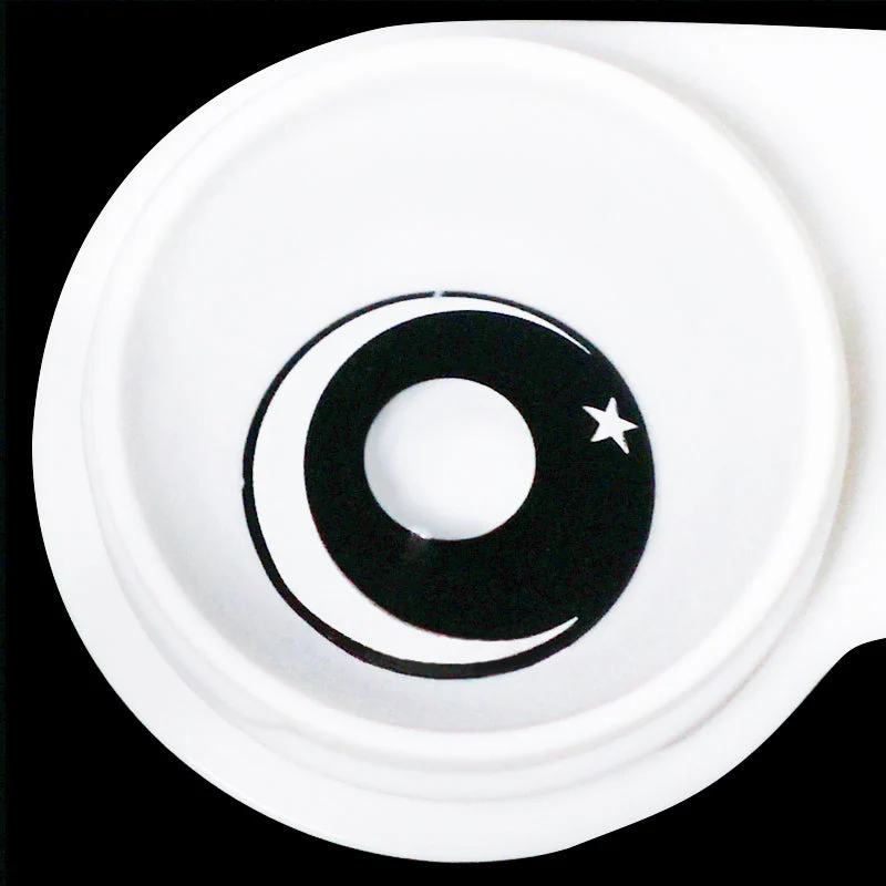 Halloween Moon star-White Contact Lenses - Roseibase