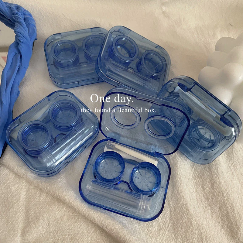 Elegant Colored Contact Lens Case - Roseibase