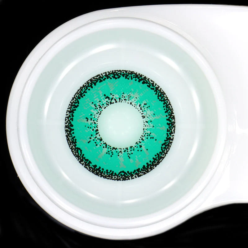 Cosplay ICE Green Prescription Colored Contact Lenses - Roseibase