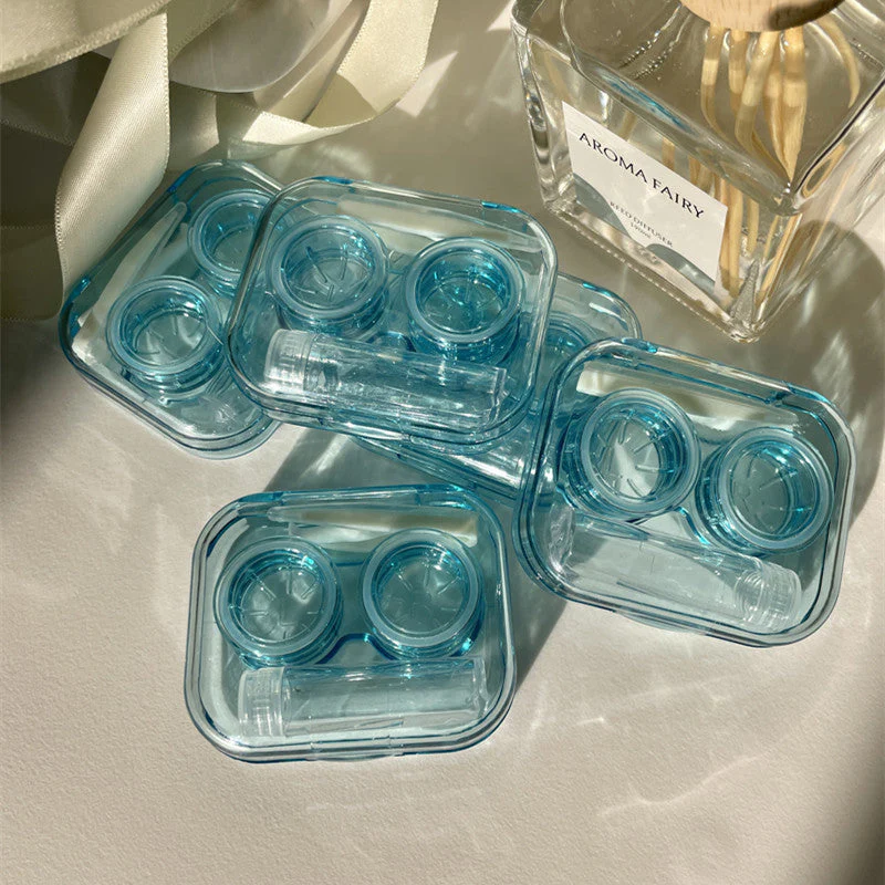 INS Retro Distressed BeigeColored Contact Lens Case - Roseibase