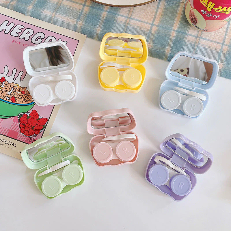 Cute Bear Colored Contact Lens Case - Roseibase