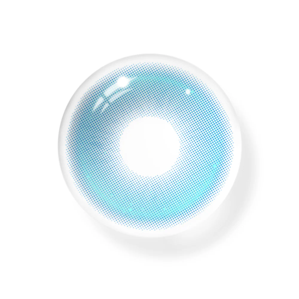 Cosplay Pudding Blue Colored Contact Lenses - Roseibase