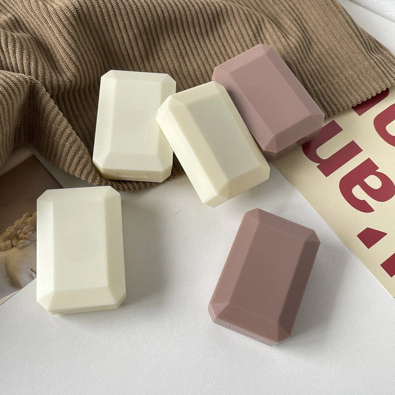 Cream Shengqiao Colored Contact Lens Case - Roseibase