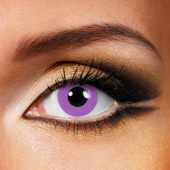 Cosplay Violet block Purple Colored Contact Lenses - Roseibase