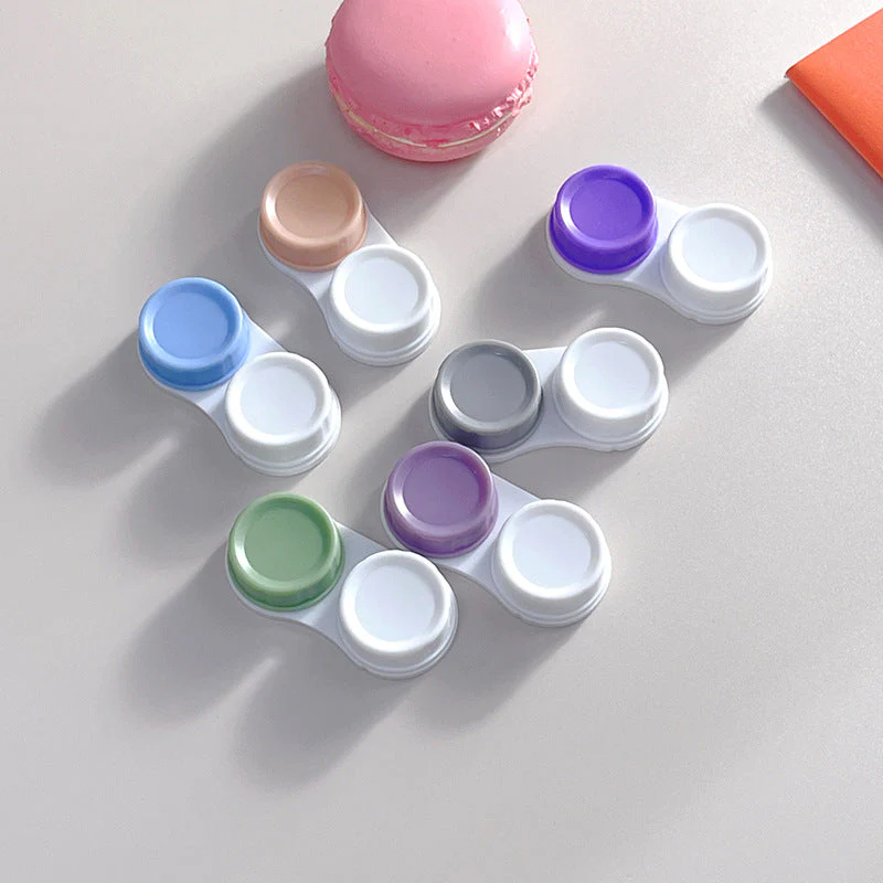 Minimalist Colored Contact Lens Case - Roseibase