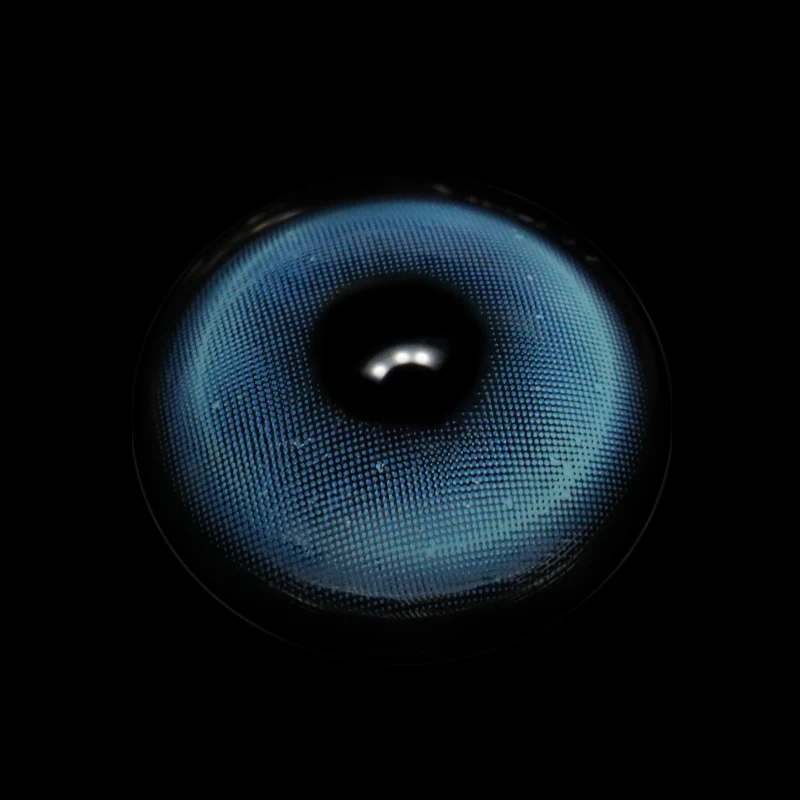 Cosplay Pudding Blue Colored Contact Lenses - Roseibase