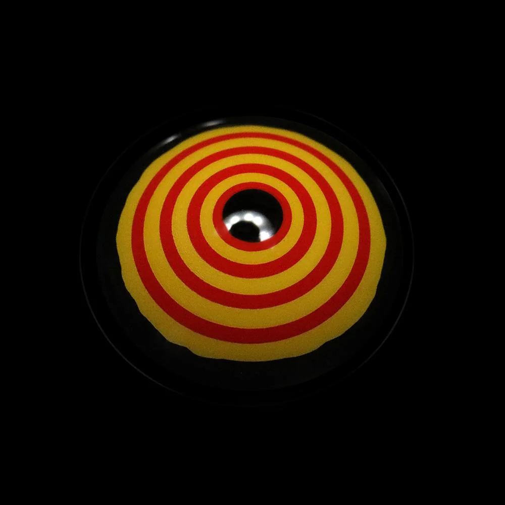 Cosplay Circle Line Red Yellow Colored Contact Lenses - Roseibase