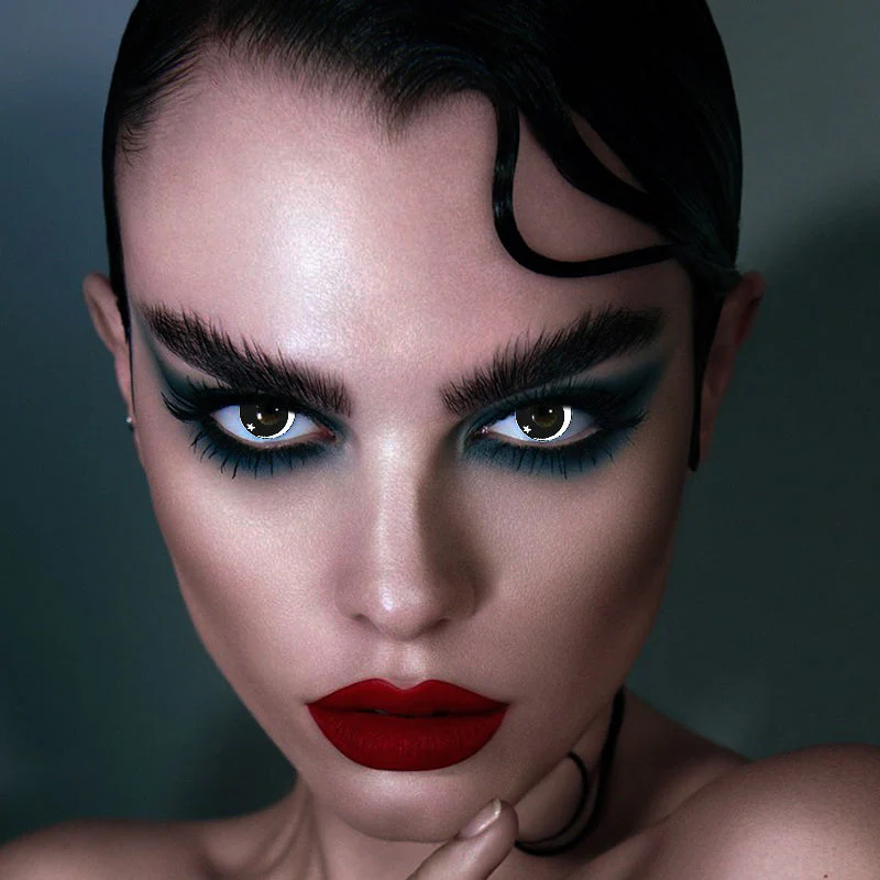 Halloween Moon star-White Contact Lenses - Roseibase