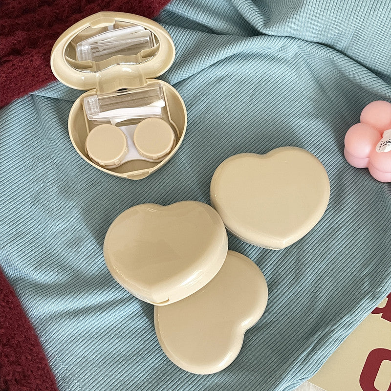 Candy Heart Colored Contact Lens Case - Roseibase