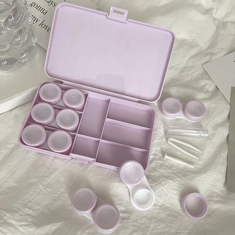 American Creative Text Colored Contact Lens Case - Roseibase