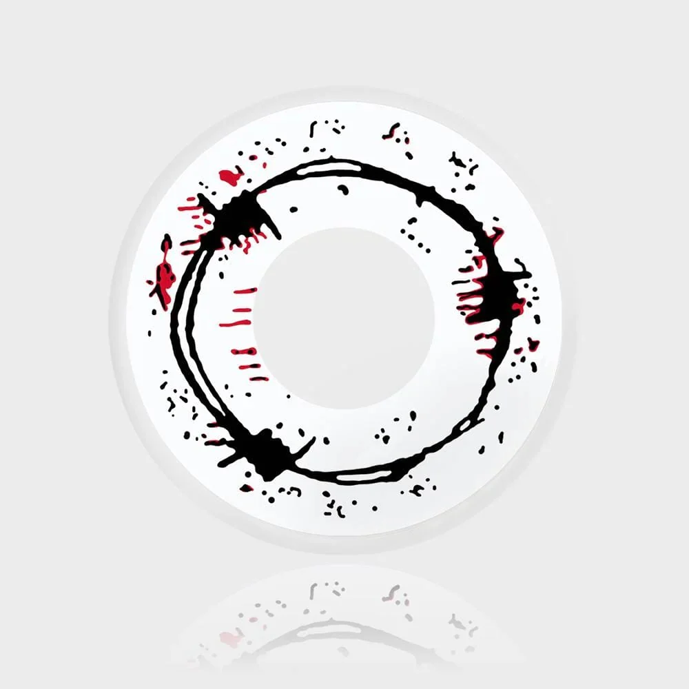 Cosplay Blood Black Circle Colored Contact Lenses - Roseibase