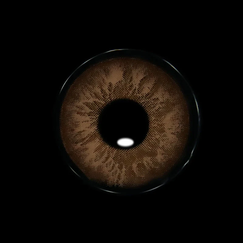 Cocktail Tequila Sunrise Brown Colored Contact Lenses - Roseibase