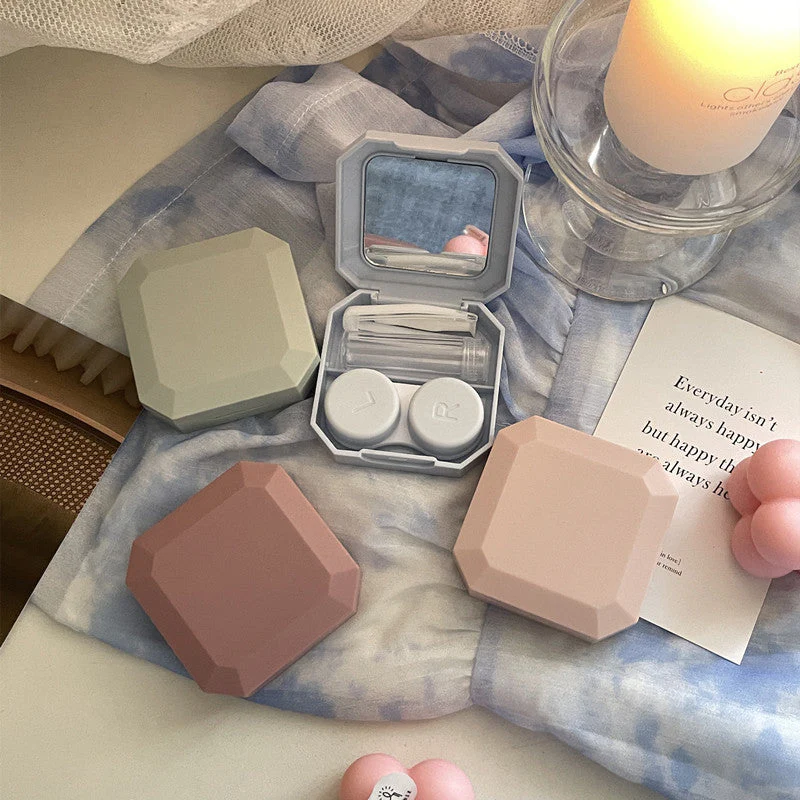 Like Fish Ins Simple Colored Contact Lens Case - Roseibase