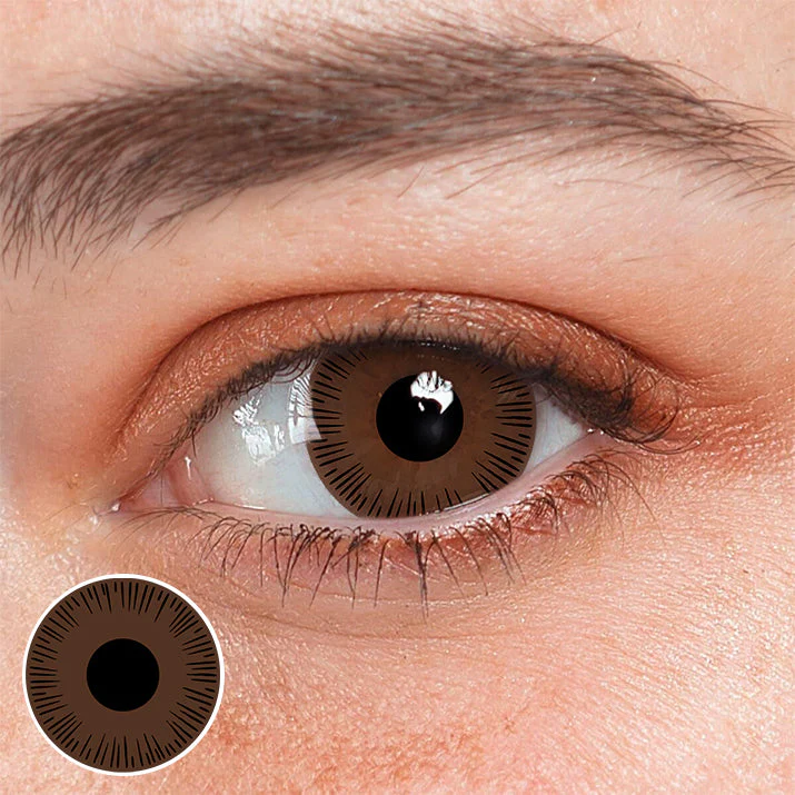 Bramble Brown Prosthetic Lenses - Roseibase