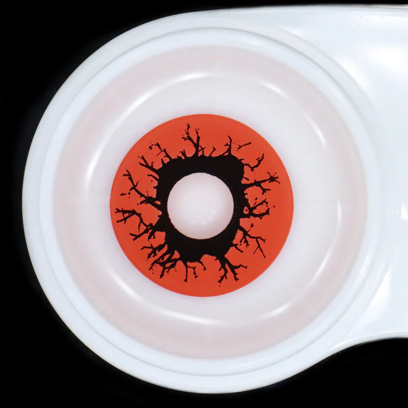Halloween Scary Blood Eyes Red Colored Contact Lenses - Roseibase