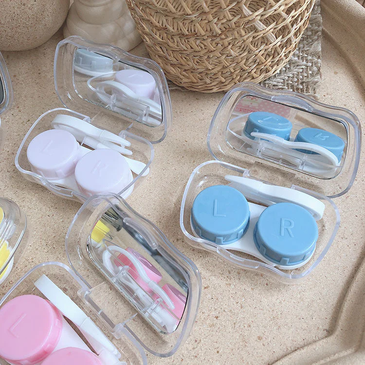 Cute Cartoon Colored Contact Lens Case - Roseibase