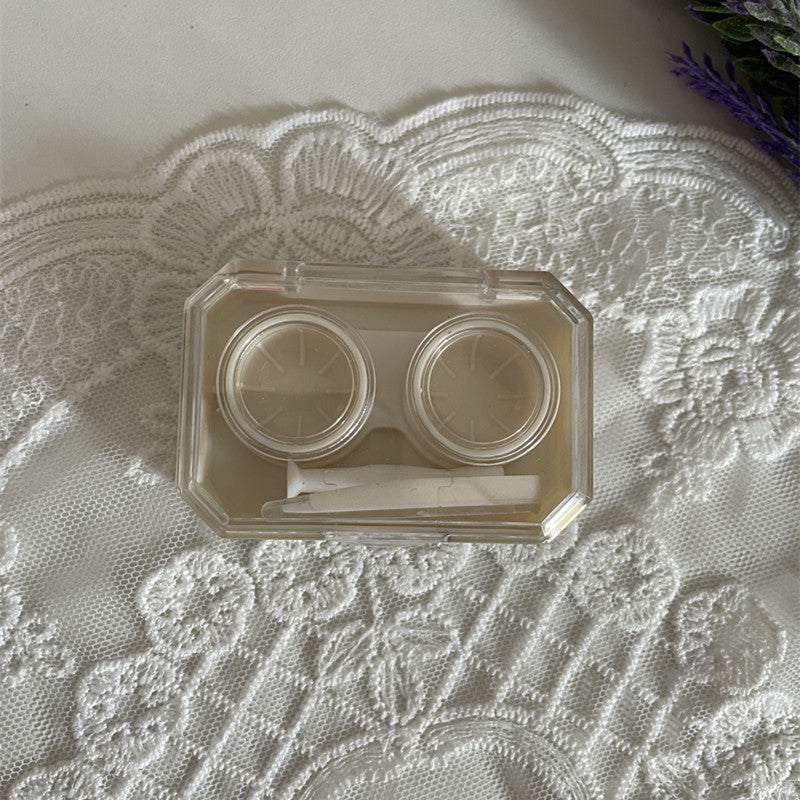 Mini Colored Contact Lens Case - Roseibase