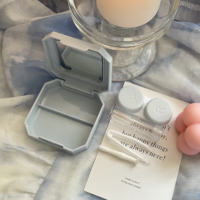 Like Fish Ins Simple Colored Contact Lens Case - Roseibase