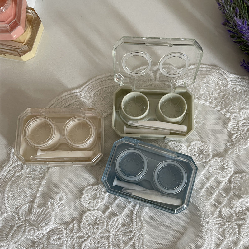 Mini Colored Contact Lens Case - Roseibase
