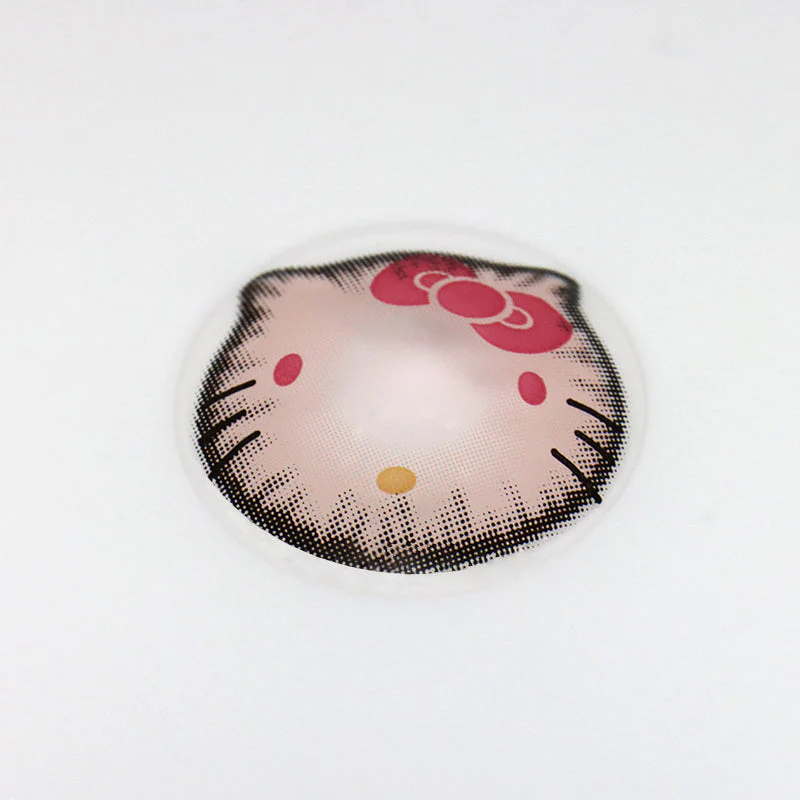 Cosplay Sweet Kitty Pink Colored Contact Lenses - Roseibase