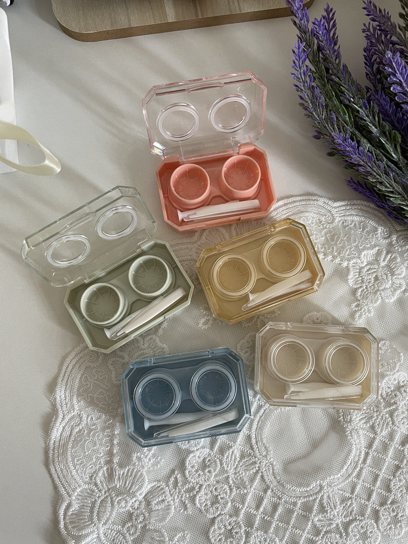 Mini Colored Contact Lens Case - Roseibase