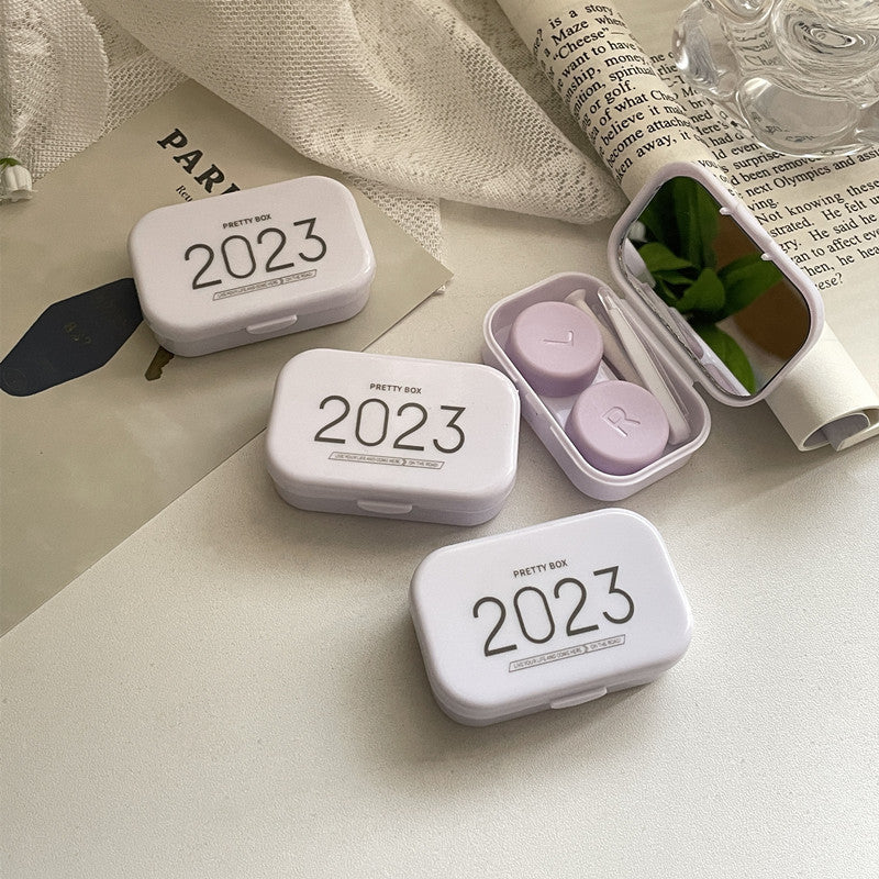 INS Fresh Literature Colored Contact Lens Case - Roseibase