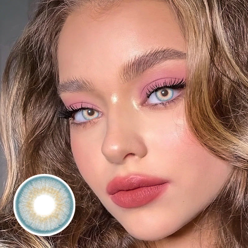 Galor Blue Colored Contact Lenses - Roseibase