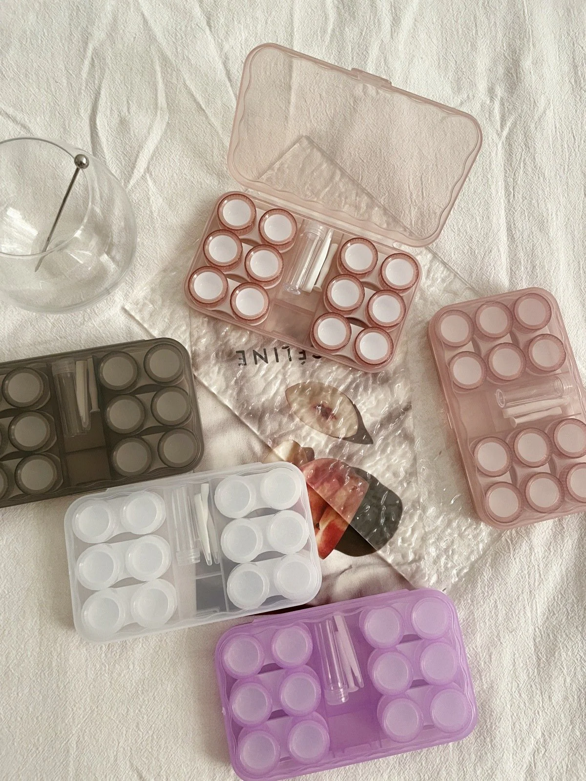 Ins Retro Cold Style Colored Contact Lens Case - Roseibase