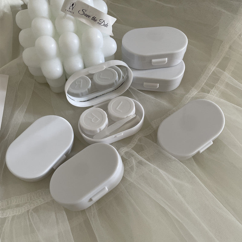 Cream Colored Contact Lens Case - Roseibase