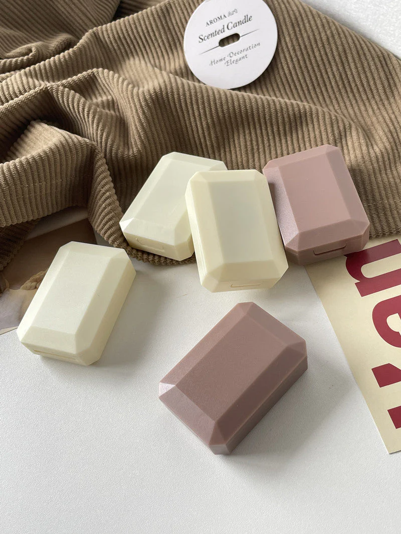 Cream Shengqiao Colored Contact Lens Case - Roseibase