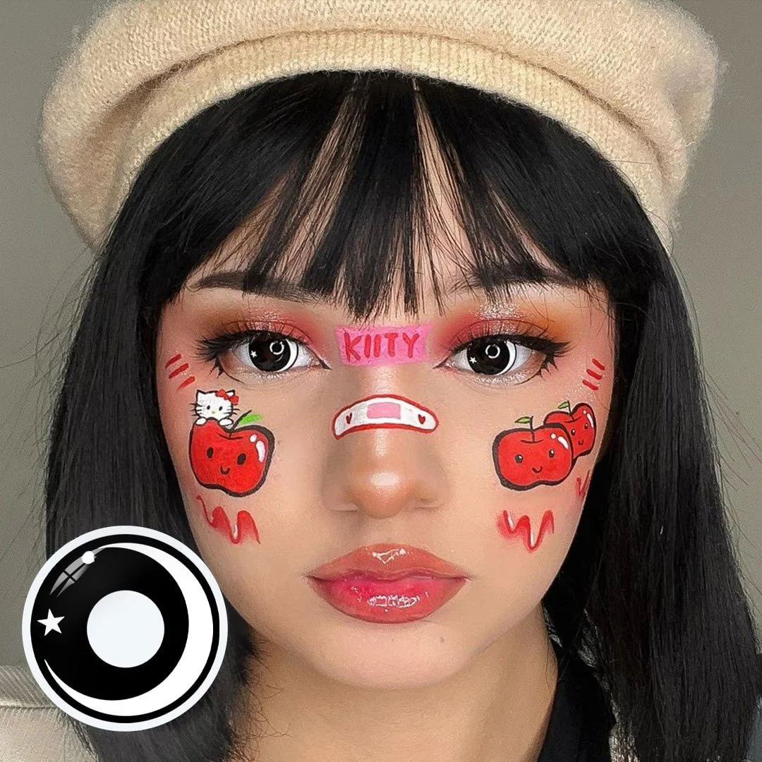 Halloween Moon star-White Contact Lenses - Roseibase