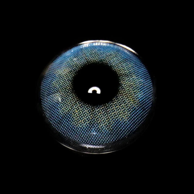 Genkai Blue Prescription Colored Contact Lenses - Roseibase