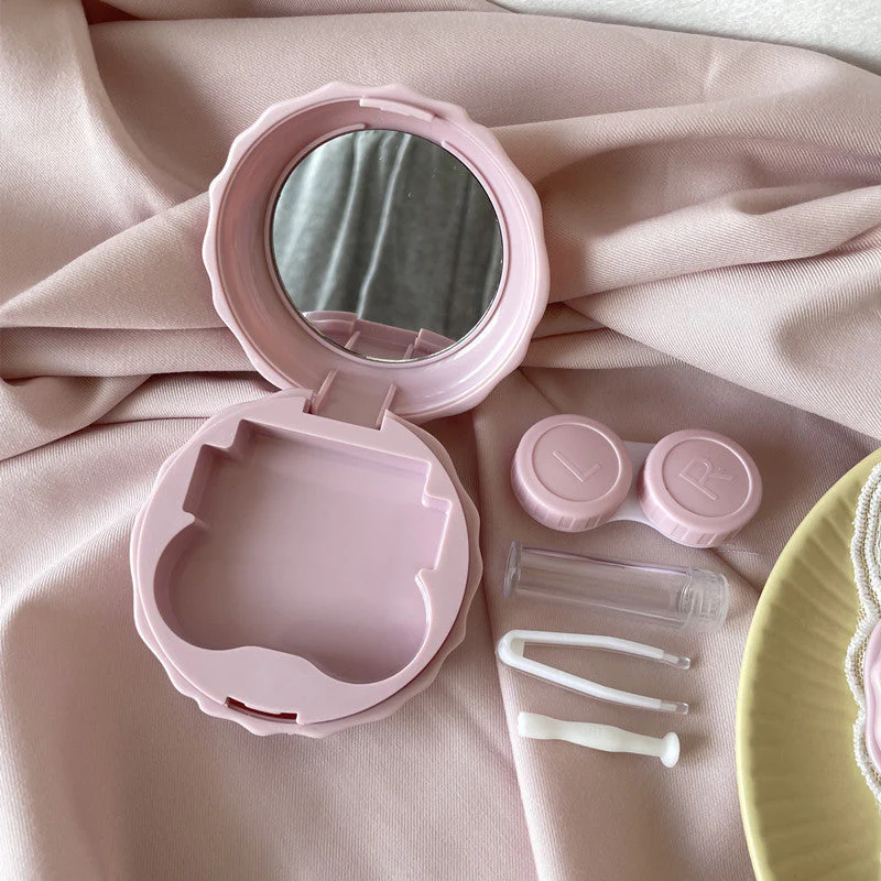 Cream Goose Colored Contact Lens Case - Roseibase
