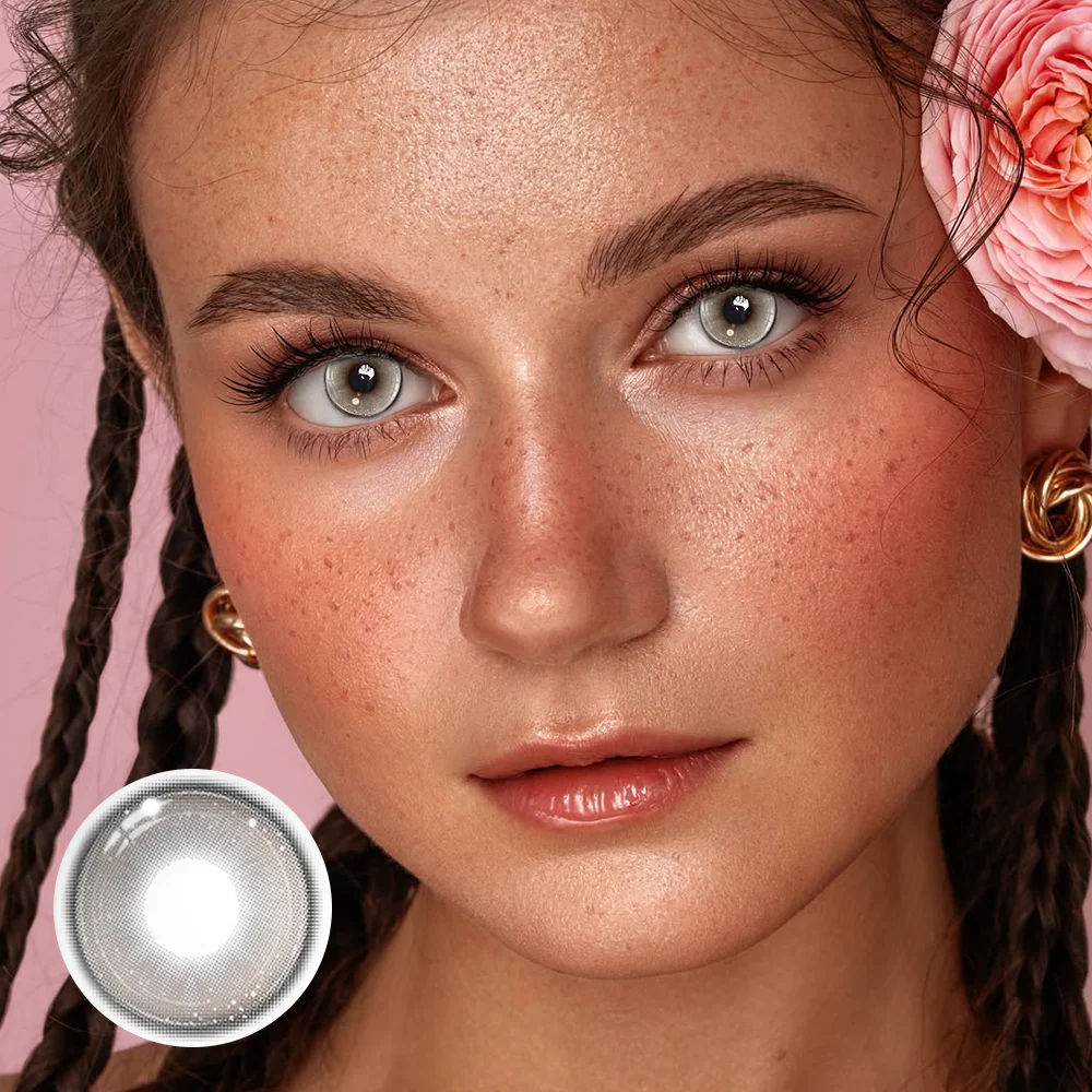 Calytrix Gray Colored Contact Lenses - Roseibase