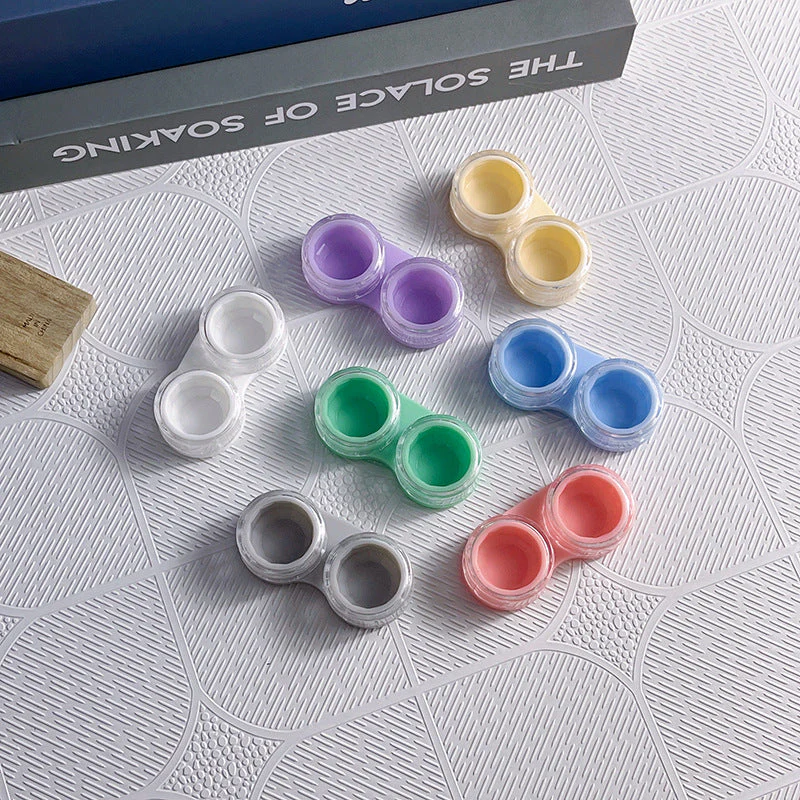 Contracted Colored Contact Lens Case - Roseibase