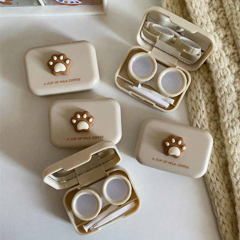 Milktea Colored Contact Lens Case - Roseibase