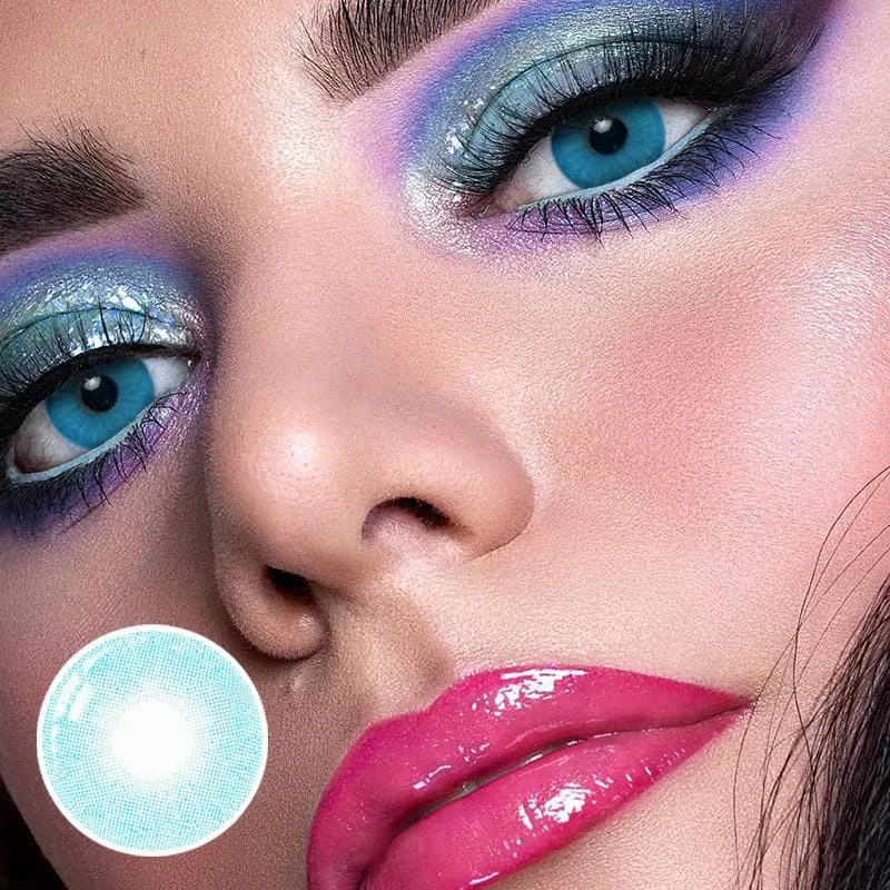 Hidrocor Azul Prescription Colored Contact Lenses - Roseibase