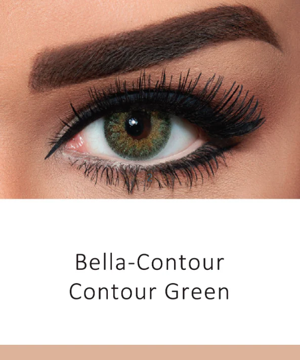 CONTOUR GREEN Colored Contact Lenses - Roseibase