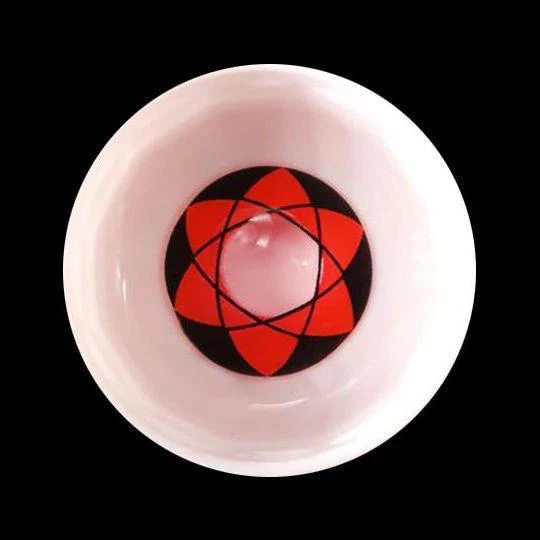 Cosplay Sharingan Red Colored Contact Lenses - Roseibase
