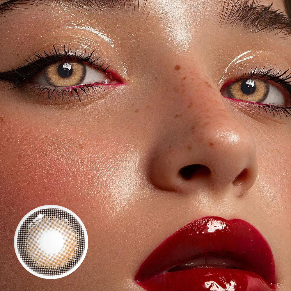 Aine NutCracker Brown Prescription Colored Contact Lenses - Roseibase