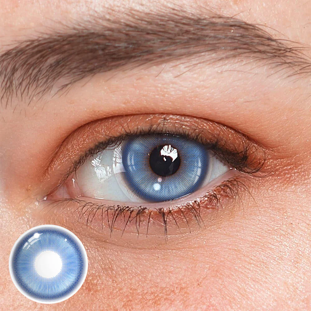 Cosplay Fairy Blue Colored Contact Lenses - Roseibase