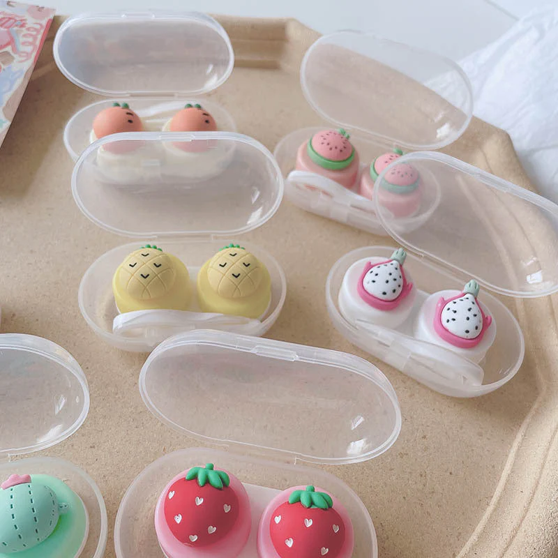 Cute Fruit Colored Contact Lens Case - Roseibase