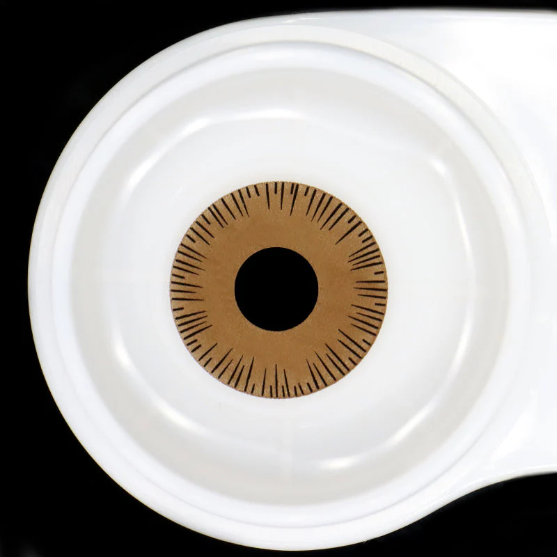 Bramble Light Brown Prosthetic Lenses - Roseibase