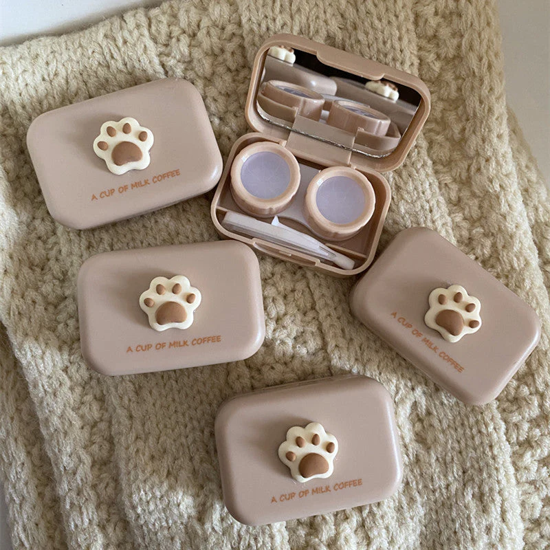 Milktea Colored Contact Lens Case - Roseibase
