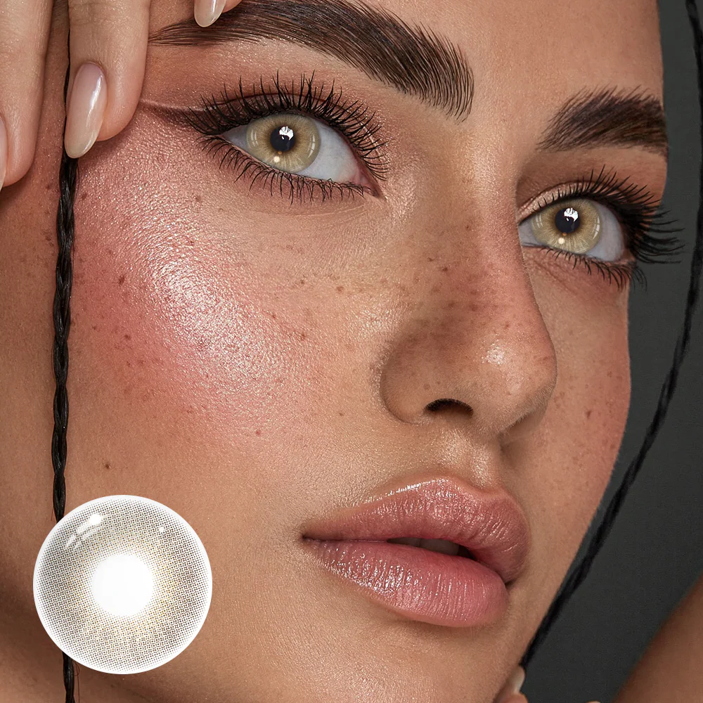 Alabaster Brown Colored Contact Lenses - Roseibase