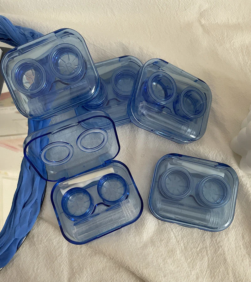 Elegant Colored Contact Lens Case - Roseibase