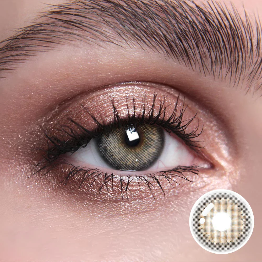 Citha Hazel Brown Prescription Colored Contact Lenses - Roseibase