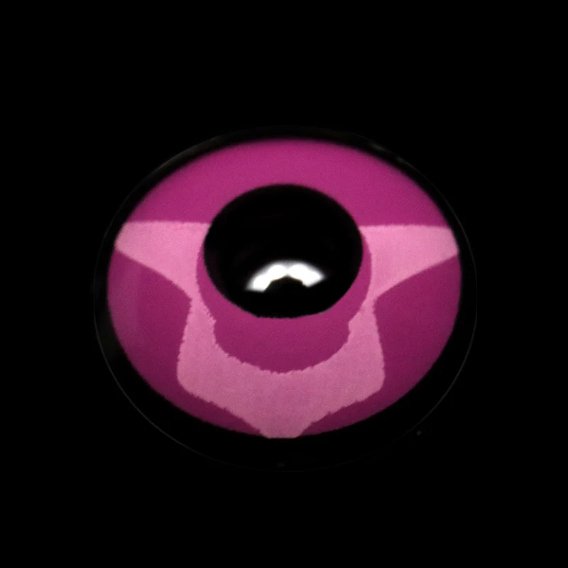 Cosplay Pink Love Dark Pink Colored Contact Lenses - Roseibase