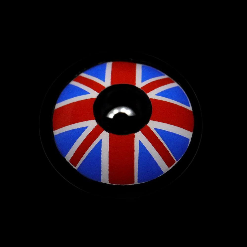 Cosplay Britain Flag Blue Colored Contact Lenses - Roseibase